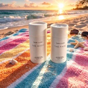 Tan-Luxe Illuminating Self-Tan Duo - Medium/Dark. NIB